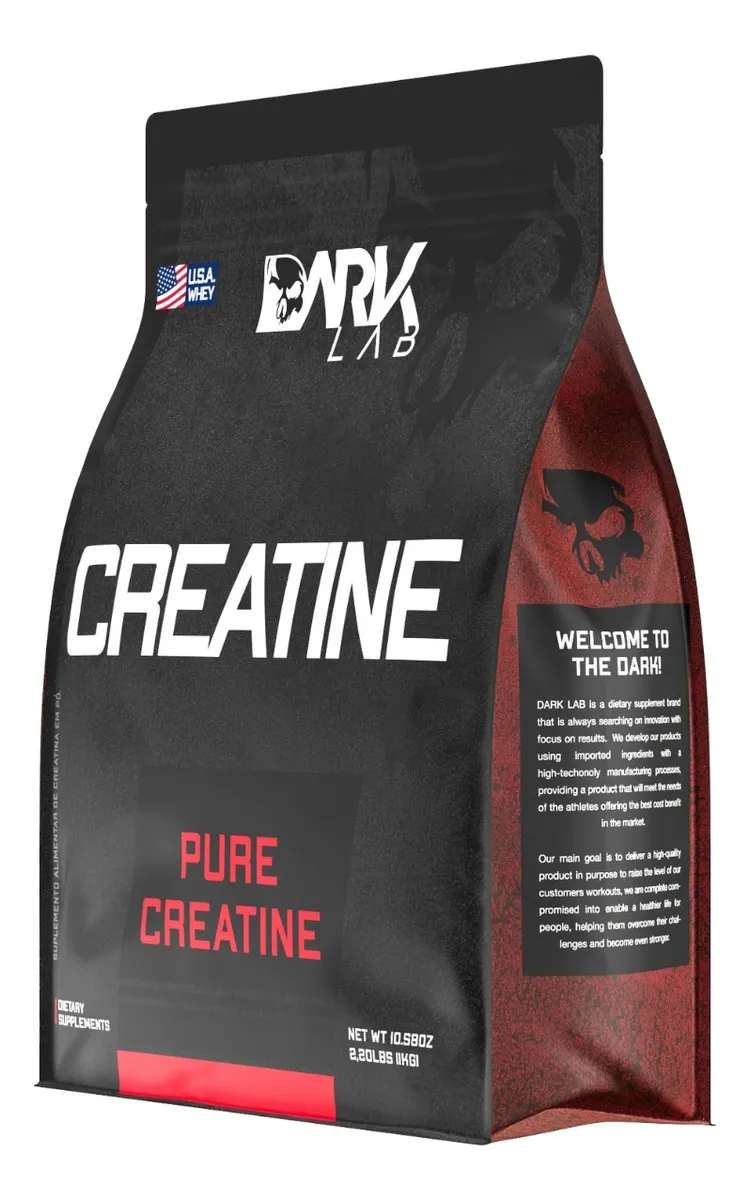 Creatina Monohidratada Pura 1kg Dark Lab Unidade Sem sabor - Imagem 3