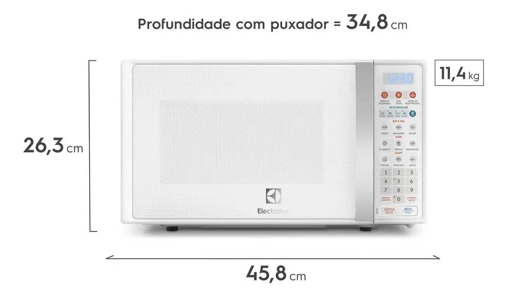 Micro-ondas Electrolux 20l Branco MTO30 - Imagem 3