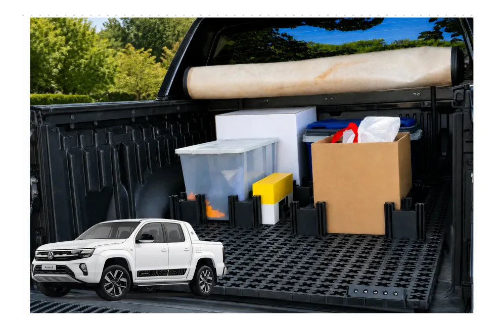 Tapete Protetor Organizador De Caçamba Amarok - Imagem 3