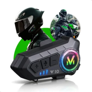 Fone De Ouvido Para Capacete Moto Bluetooth Headset Rgb Sem Fio Kateluo