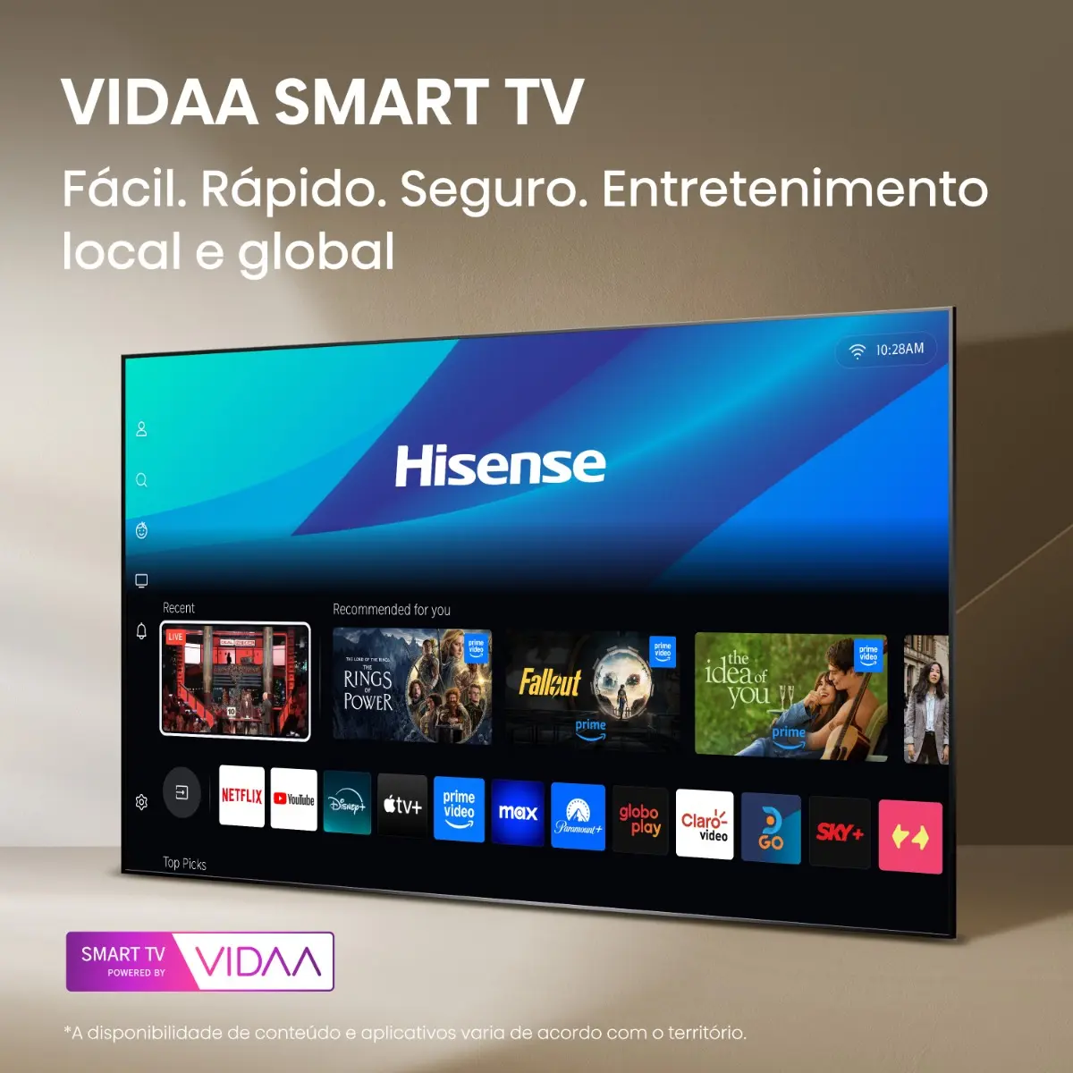 Hisense Smart TV FHD 43" Polegadas 43A4NV com HDR10, DTS Virtual X, Compatibilidade Alexa e Google Home - Imagem 2