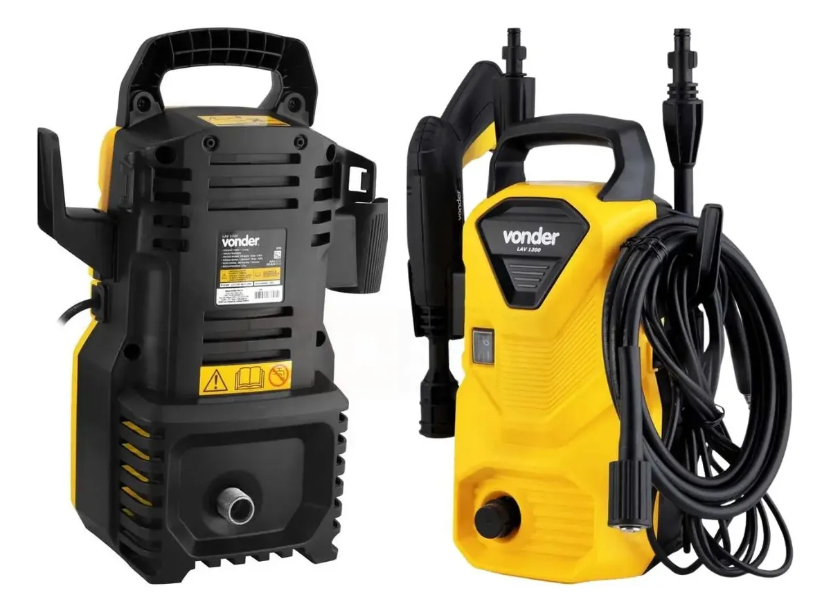 Lavadora De Alta Pressão 1200w Lav1300 - Vonder Cor Amarelo - Preto Frequência 60 Hz - Imagem 4