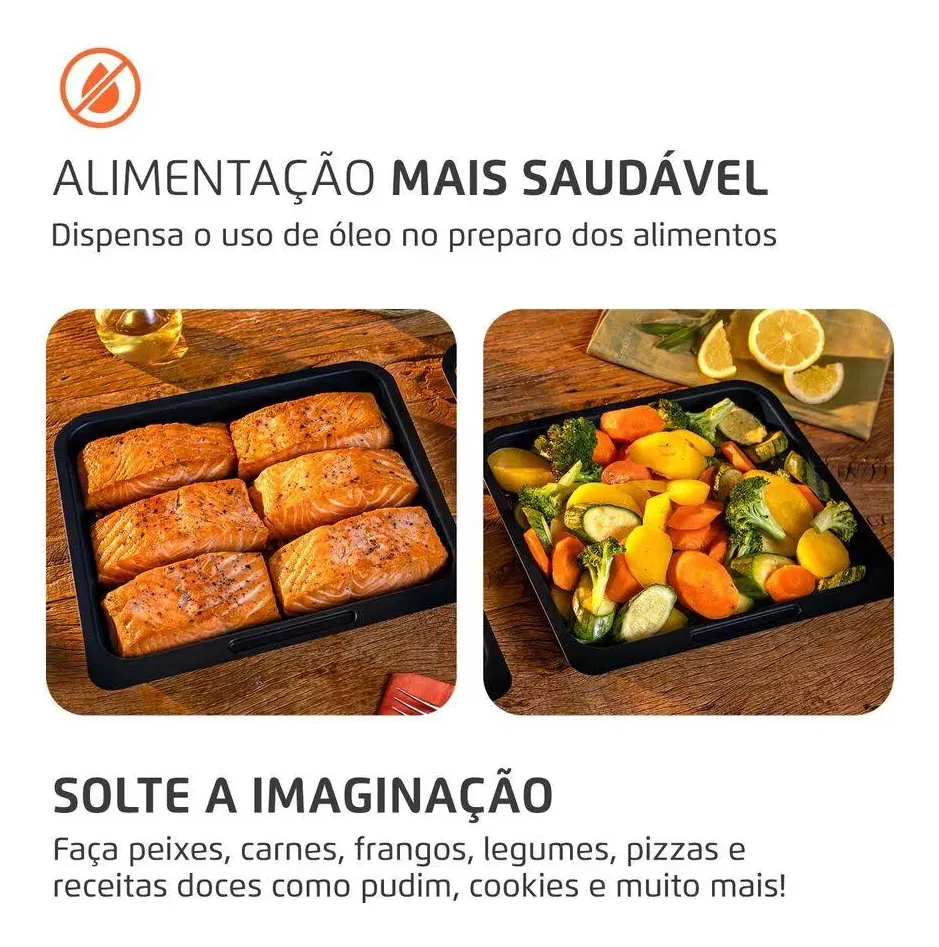 Fritadeira Air Fryer Oven Afon12lfg 12l Digital 2000 Mondial - Imagem 5
