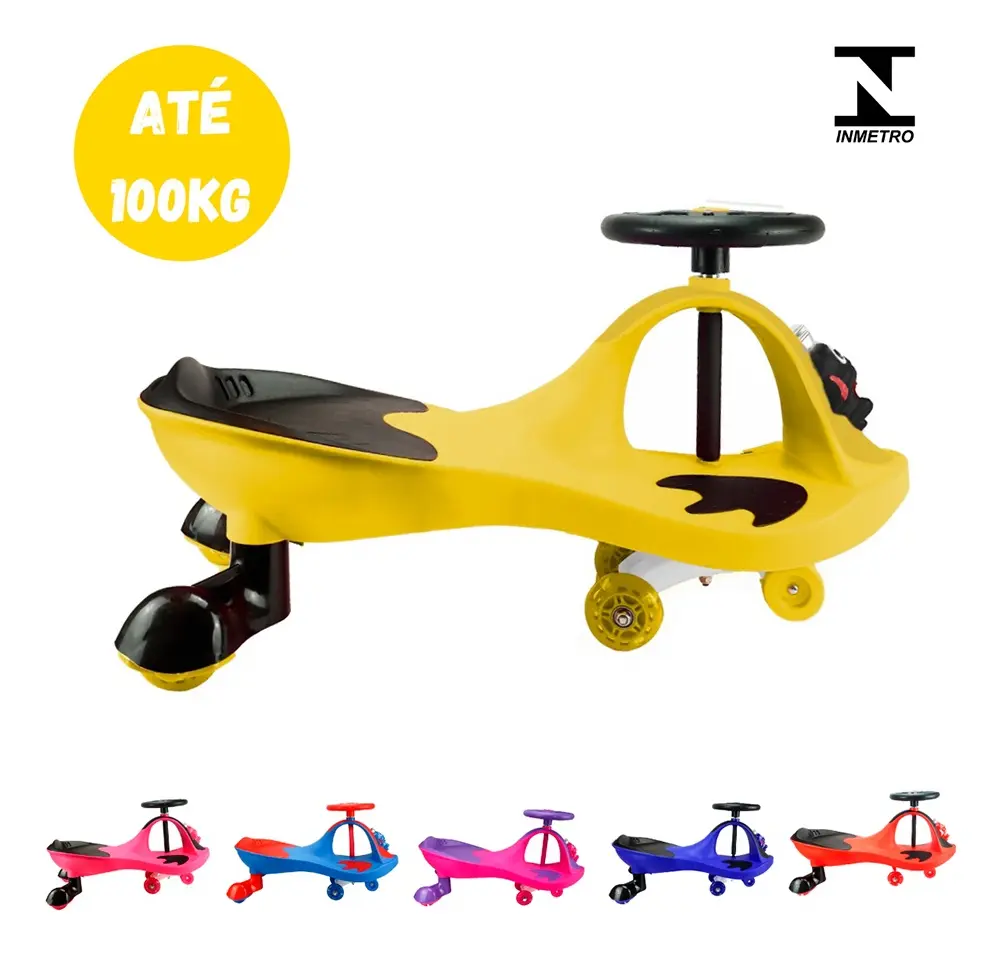 Carrinho Gira 360o Infantil De Passeio Led Rolimã Até 100kg - Imagem 7