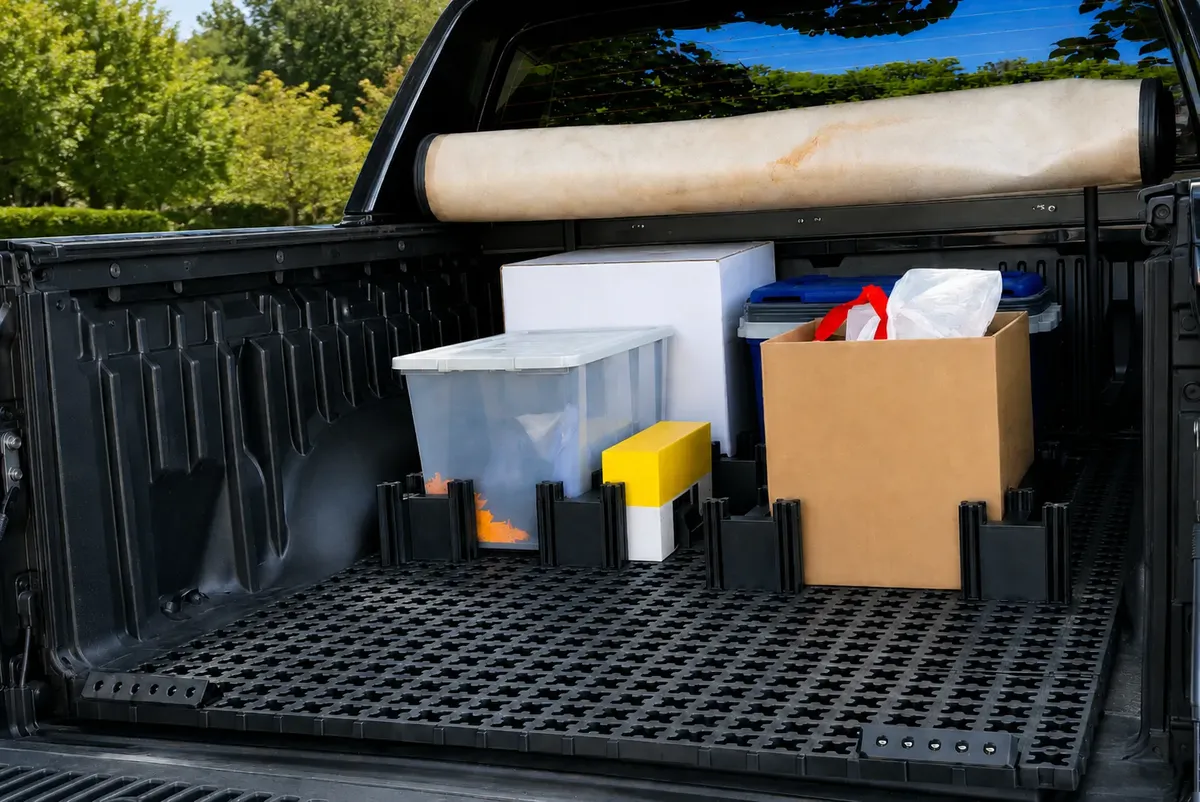 Tapete Organizador Caçamba Renault Oroch Dupla Protetor - Imagem 4