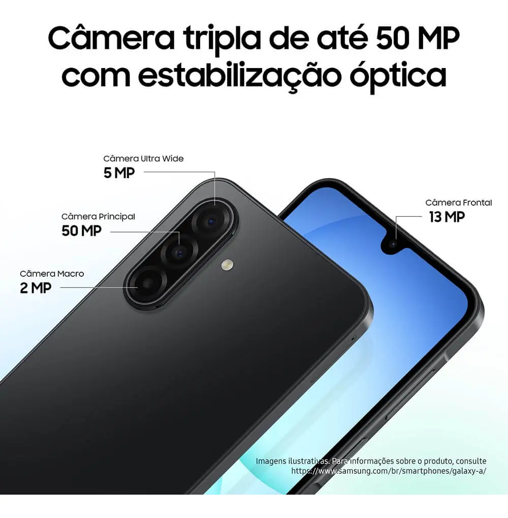 Celular Samsung Galaxy A17 5g Com Ia, 128gb, 4gb Ram, Câm De 50mp, Tela De 6.7 , Nfc, Ip54 - Cinza - Imagem 6