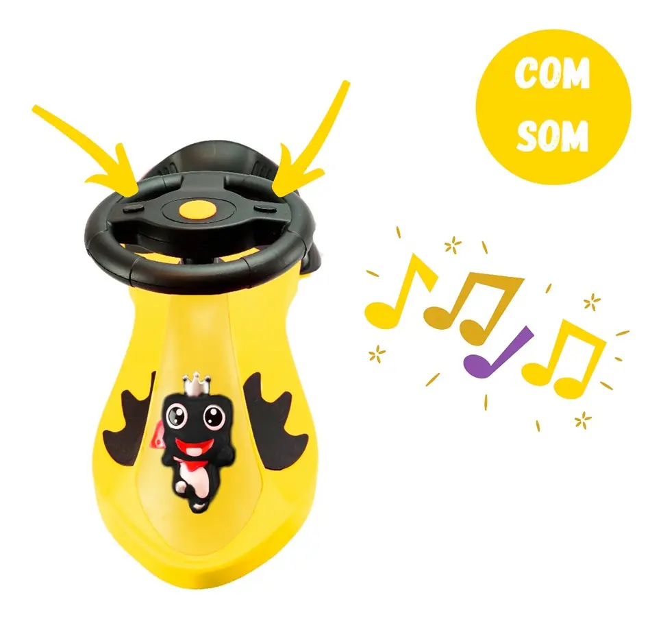 Carrinho Gira 360o Infantil De Passeio Led Rolimã Até 100kg - Imagem 4