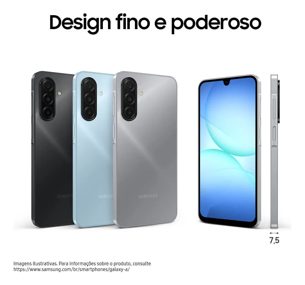 Celular Samsung Galaxy A17 Com Ia, 256gb, 8gb Ram, Câm De 50mp, Tela De 6.7 , Nfc, Ip54 - Preto 4G - Imagem 9