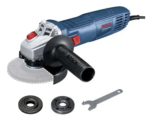 Esmerilhadeira Bosch Gws 700, eixo 710w, cor M14, cor azul marinho - Imagem 5
