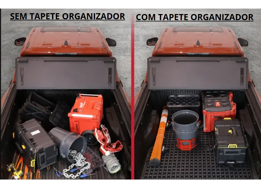 Tapete Protetor Organizador De Caçamba Triton L200 - Imagem 6