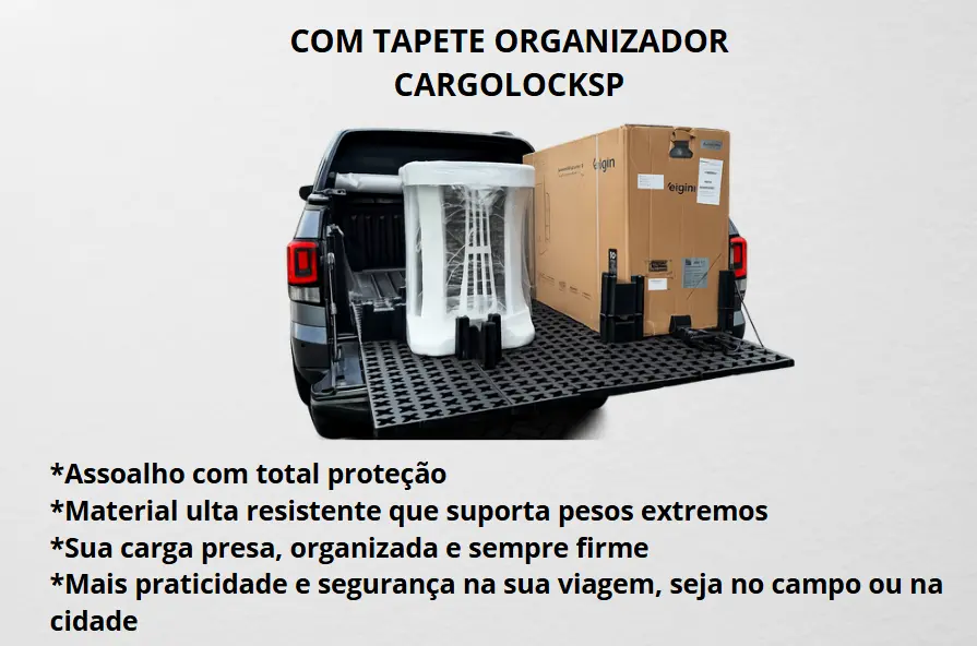 Tapete Caçamba Protetor Organizador Carga Ford Ranger - Imagem 12