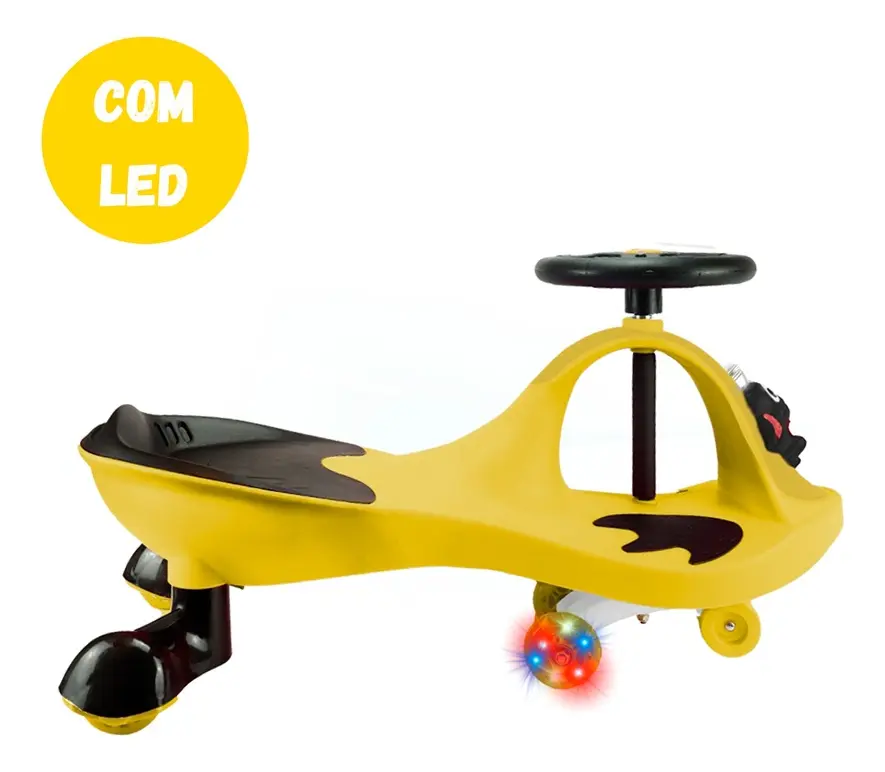 Carrinho Gira 360o Infantil De Passeio Led Rolimã Até 100kg - Imagem 9