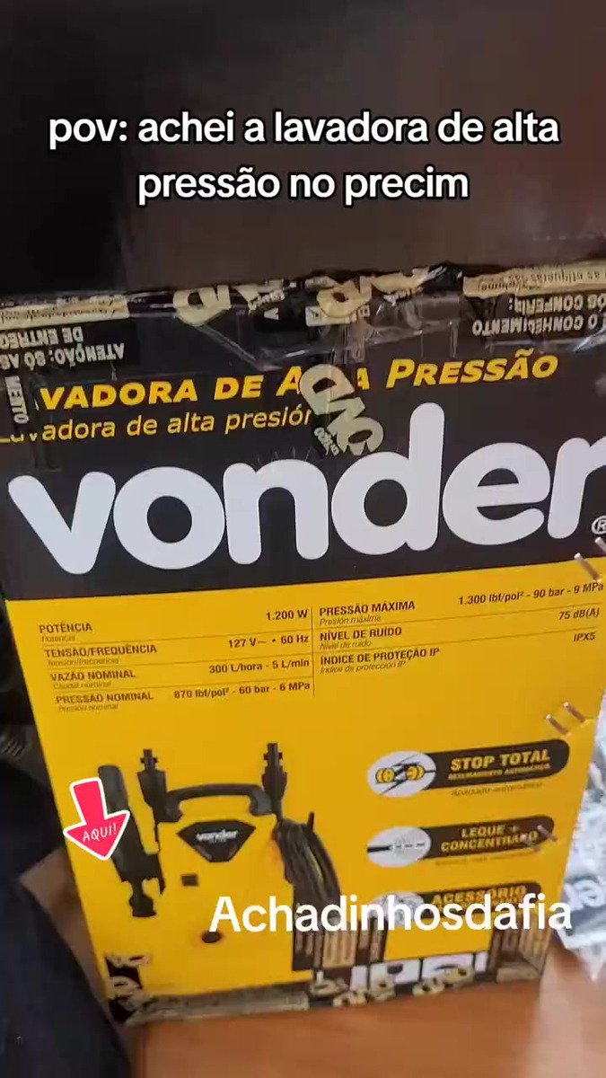 Lavadora De Alta Pressão 1200w Lav1300 - Vonder Cor Amarelo - Preto Frequência 60 Hz - Imagem 2