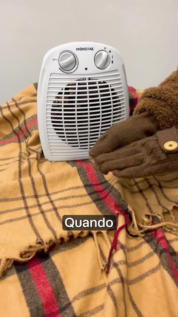 Mondial A-08 Aquecedor de ar 1500w termoventilação branco - Imagem 5