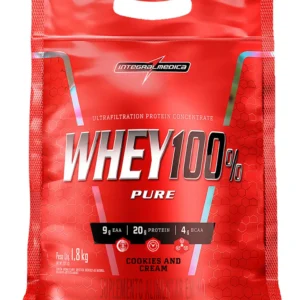 Whey 100% Pure Pouch Cookies 1,8kg Integralmedica – Energia e Força