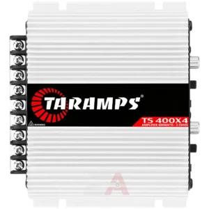 Taramps T400 2 Ohms 400w Rms 4 Canais Modulo Amplificador Prateado