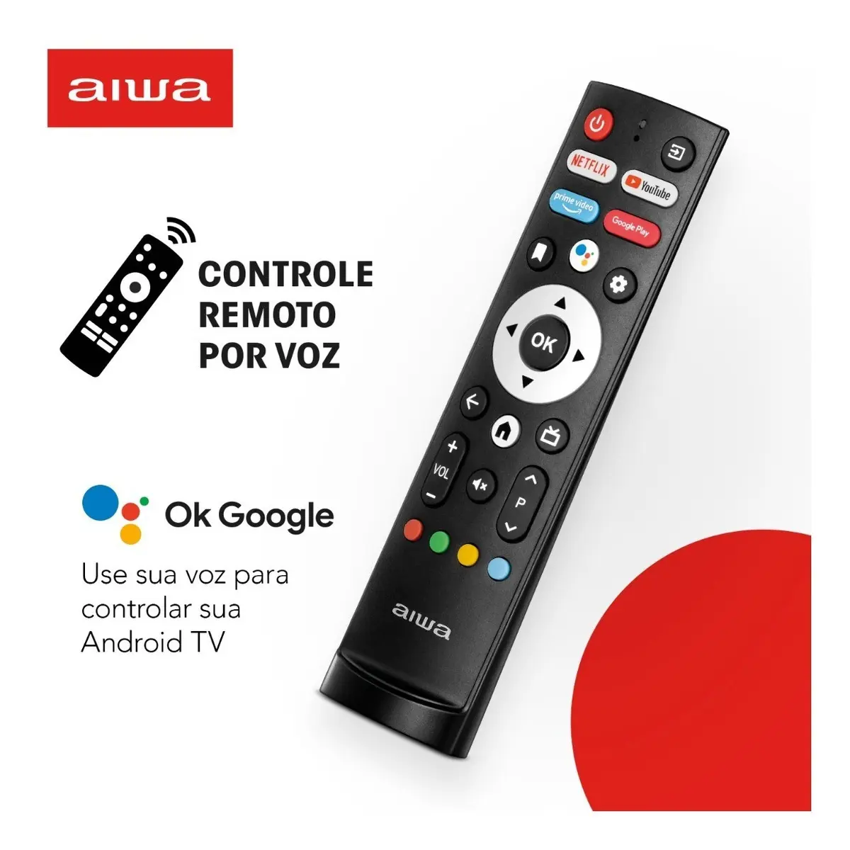 Smart TV AIWA 32” Android HD Borda Ultrafina HDR10 Dolby Áudio AWS-TV-32-BL-02-A - Imagem 7