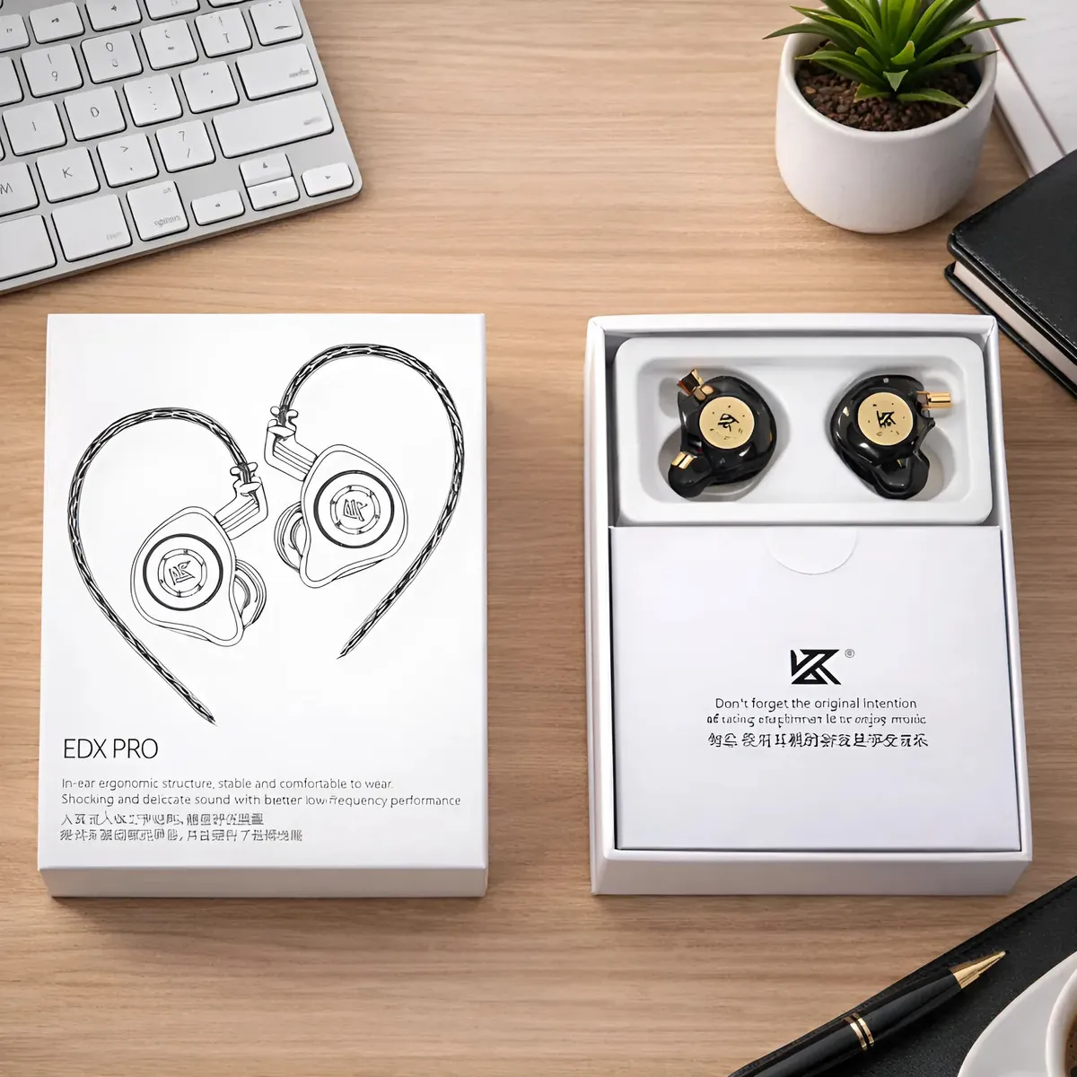 Fone De Ouvido Kz Edx Pro Dj Musicos Retorno Palco In-ear Cor Preto C/microfone - Imagem 10