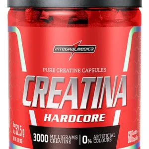 Creatina Integralmedica 100% Pura 60 Cápsulas – Aumento de Resistência e Desempenho para Atletas e Treinos Intensos
