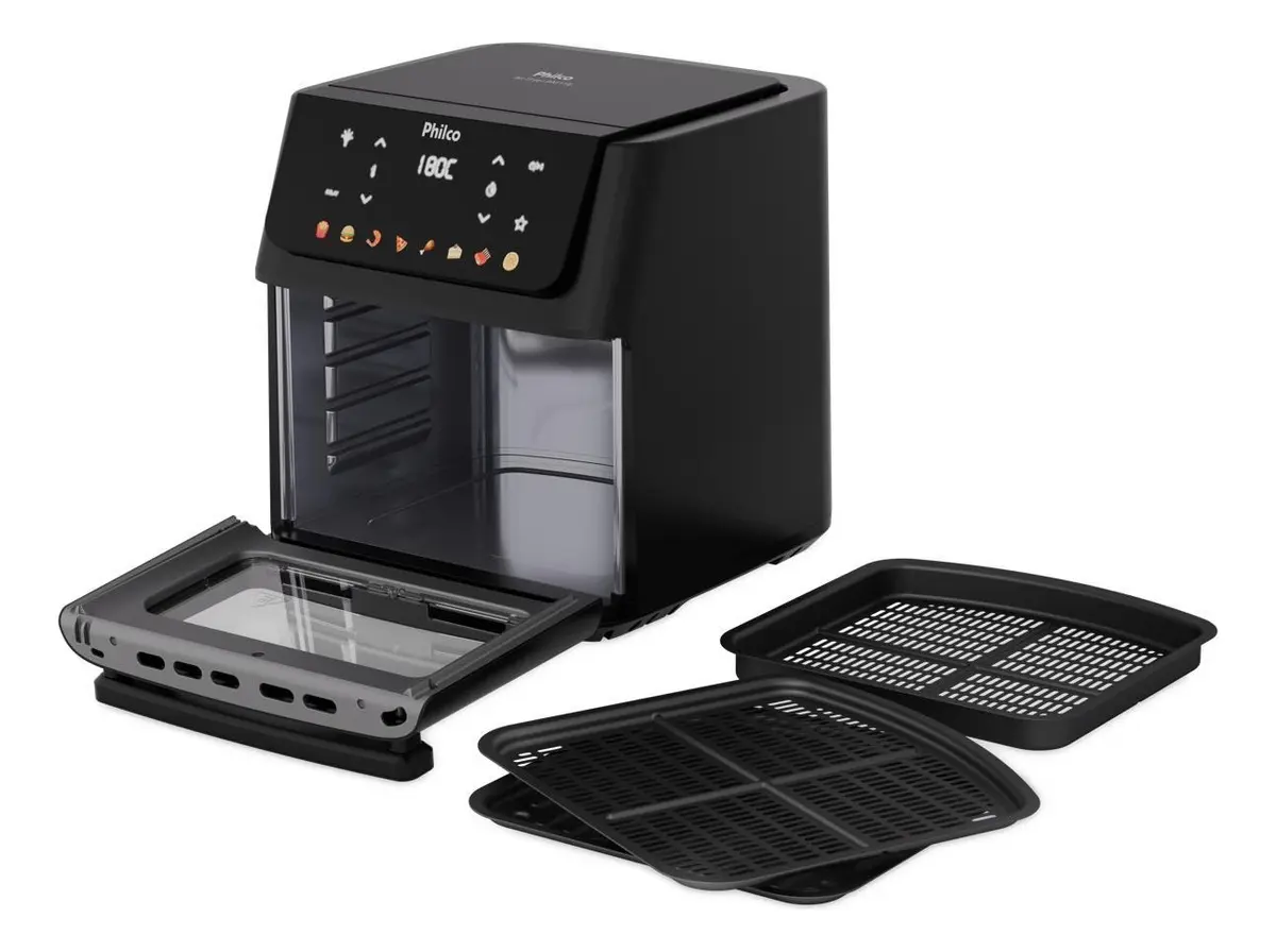 Air Fryer Oven Philco 11L 8 Funções Visor 1800W PAF11B - Imagem 8