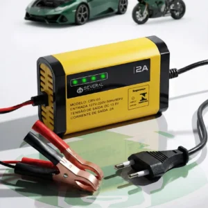 Carregador Bateria Automotivo 12v Até 300 Amperes, Carga Lenta 2a, Inteligente, Portátil, Carro, Moto, Caminhão, Jet Sky, Empilhadeira, Bivolt 110/220v Several Importados