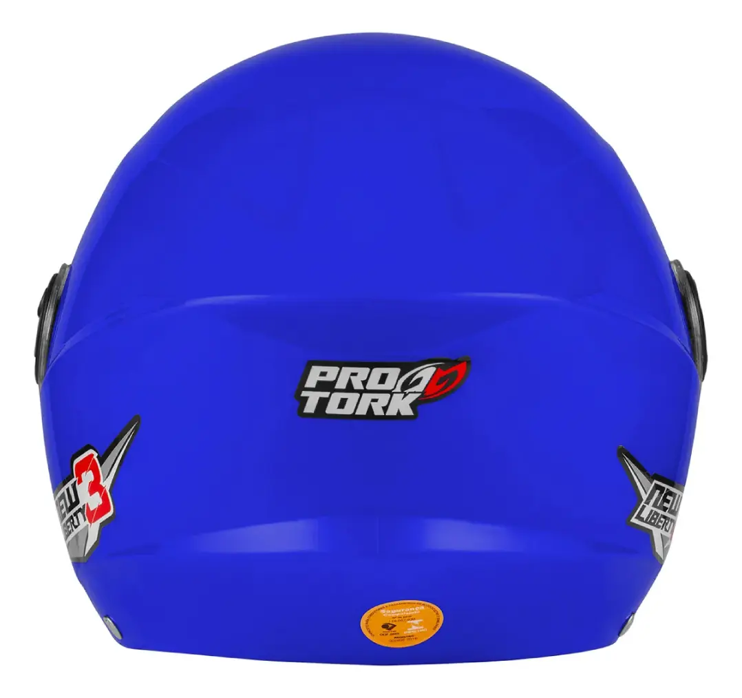Capacete de moto Pro Tork New Liberty Three aberto prata maciça tamanho 58 - Imagem 5