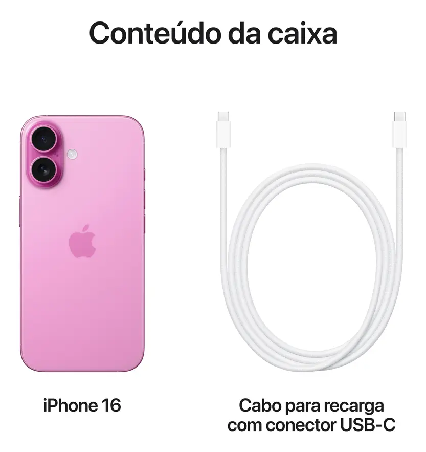 Apple iPhone 16 (128 GB) - Rosa - Distribuidor Autorizado - Imagem 9