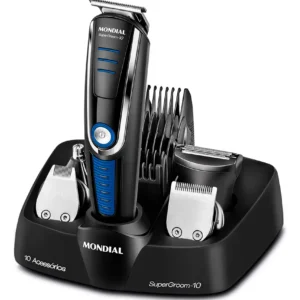 Aparador de Pelos Mondial Super Groom 10 BG-03 6W Bivolt — Completo