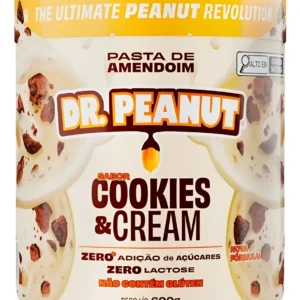 Pasta de Amendoim Dr. Peanut Gourmet de Cookies and Cream 600g