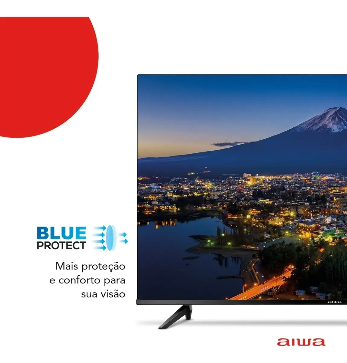 Smart TV AIWA 32” Android HD Borda Ultrafina HDR10 Dolby Áudio AWS-TV-32-BL-02-A - Imagem 5