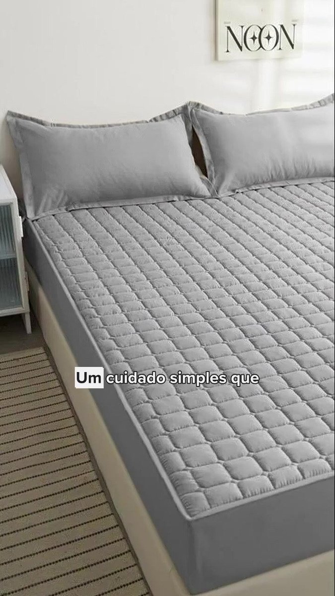 Capa Protetora Colchão Box Casal Padrão Matelado Impermeável - Imagem 12