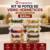Kit 10 Potes Herméticos Vidro 640ml Starhouse Marmita Forno Micro-ondas Airfryer com 4 travas de super vedação
